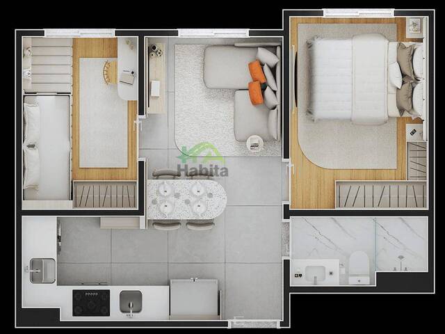 #012 - Apartamento para Venda em Ferraz de Vasconcelos - SP - 2