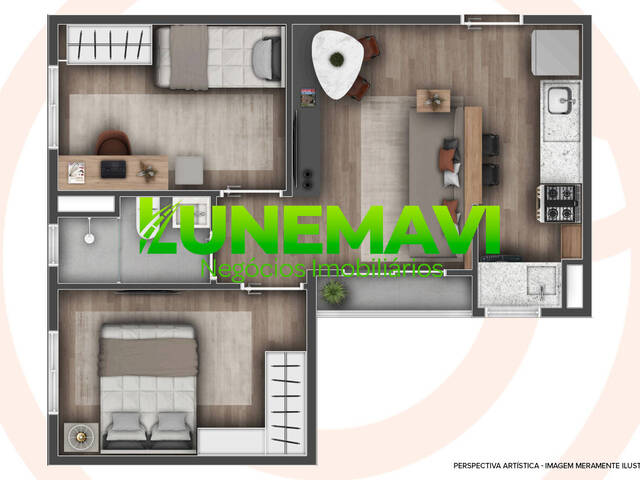 #NDA024 - Apartamento para Lançamento em Mogi das Cruzes - SP - 2