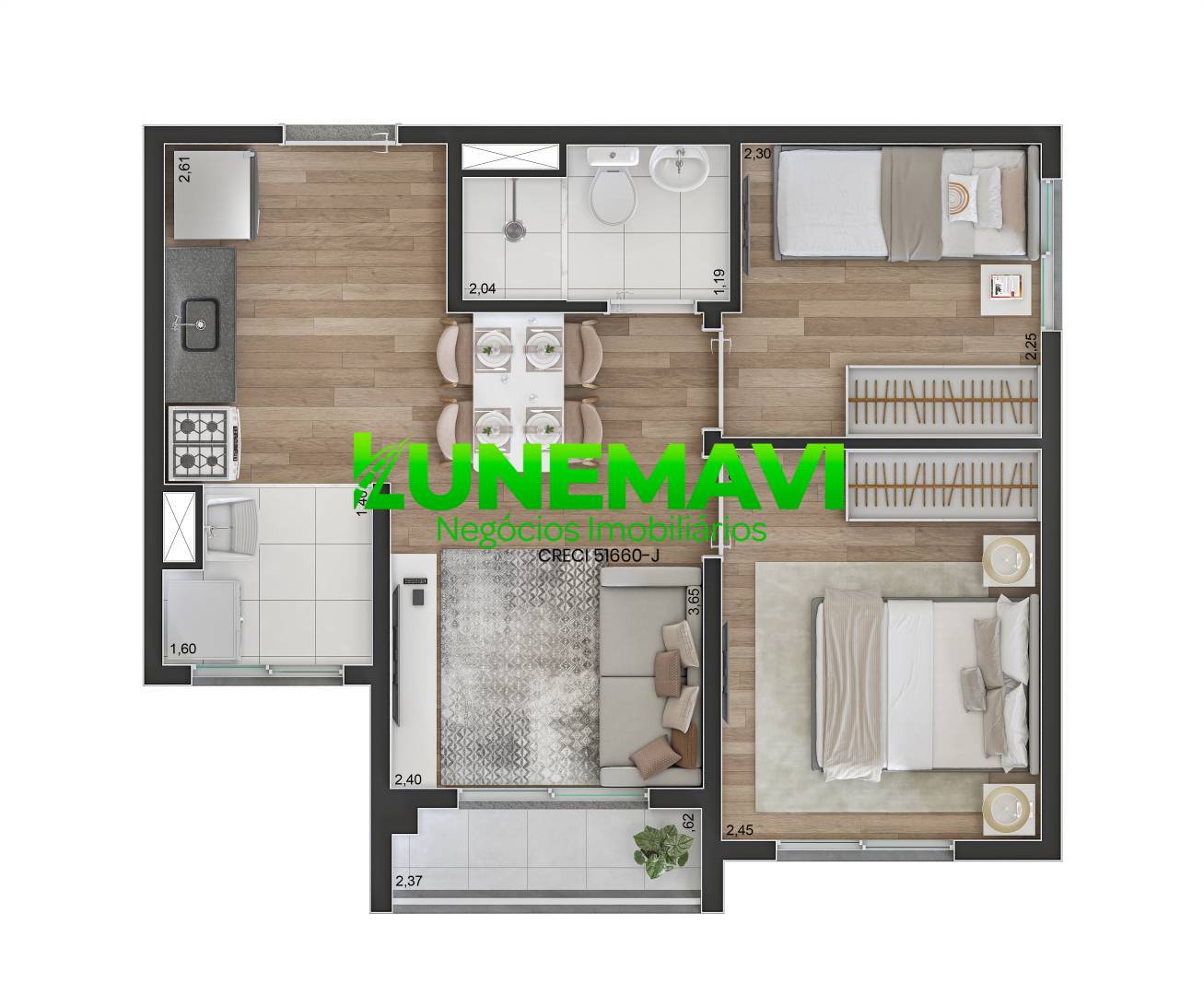 Apartamento, 2 quartos - Foto 7