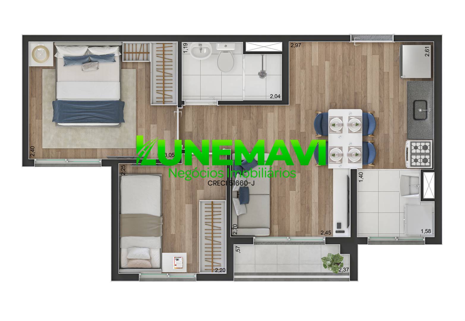 Apartamento, 2 quartos - Foto 10