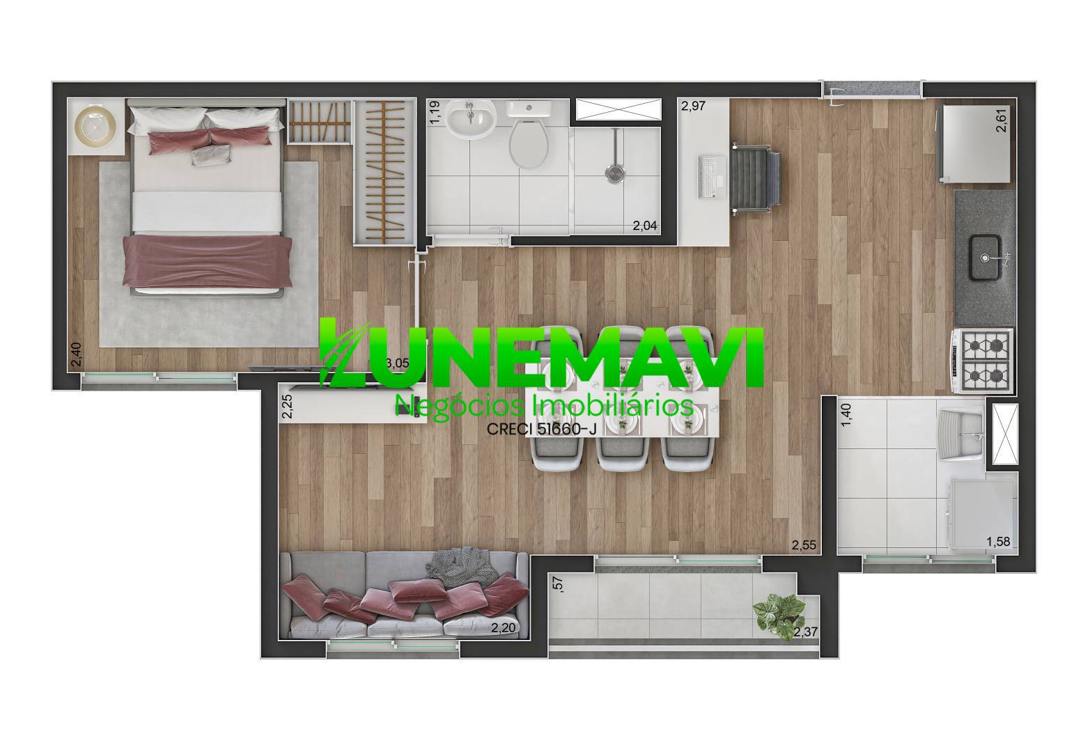 Apartamento, 2 quartos - Foto 11